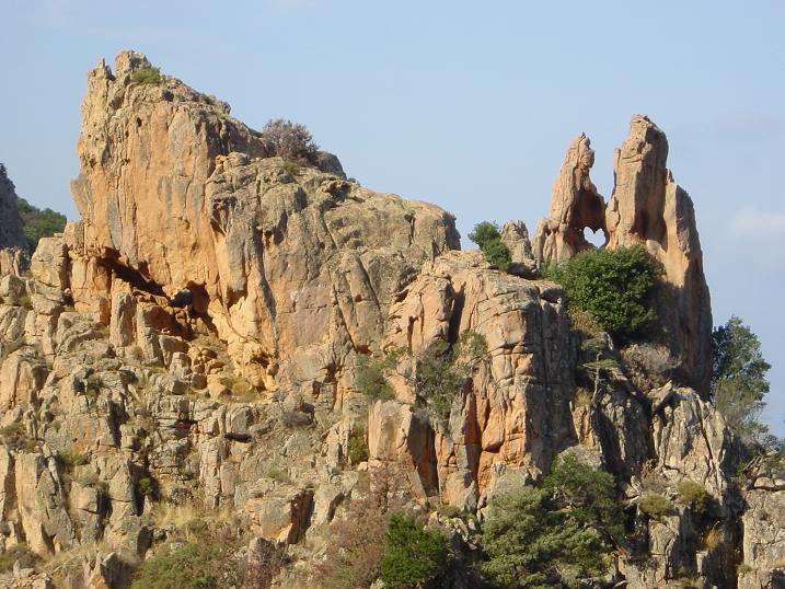 Les Calanches de Piana,
<br />classées patrimoine mondial par l'Unesco