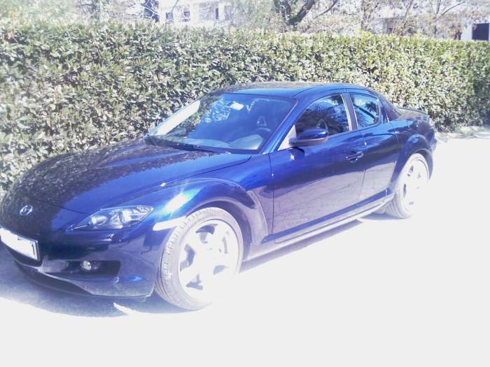 La voici ma RX-8 bleu nuit sous le soleil de Nice !