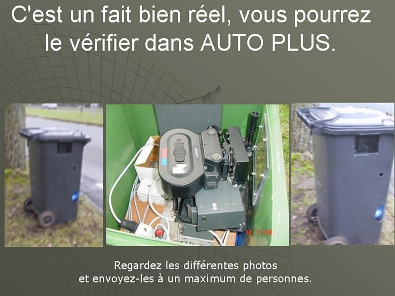 Pas mal le radar poubelle