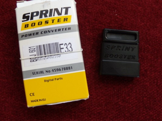Voici le sprint booster et sa petite boite...
