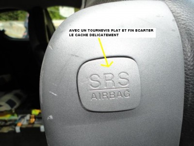 etape numéro 1: démonter l'AIRBAG de siège