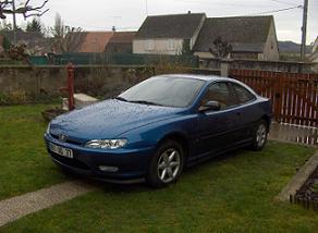la sixieme, 406 coupé 2.0l 16s, avec double sortie de 120mm, revendu