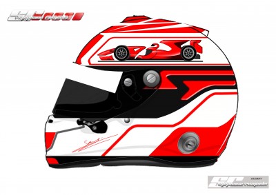 SR graphic helmet design by Stef Romecki