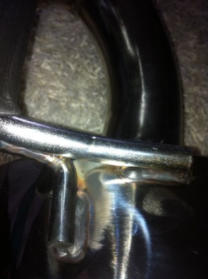 soudures des pattes de fixation gauche