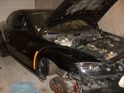 faire tomber le pare chocs et les ailes