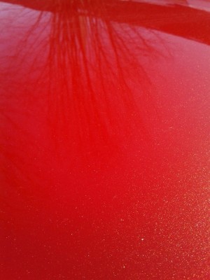 peinture de ma rx8 rouge et orange avec brillant