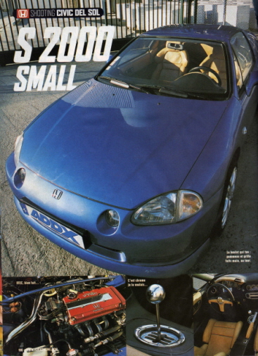 del sol a la fin ( apex'i, spoon, full cuir safran , levier type ferrari, et petite parution addx