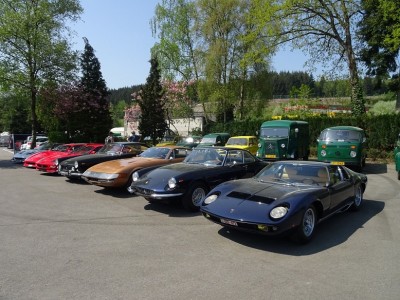 devant le restaurant de l'Eau Rouge