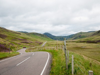 La A93 en direction de Braemar