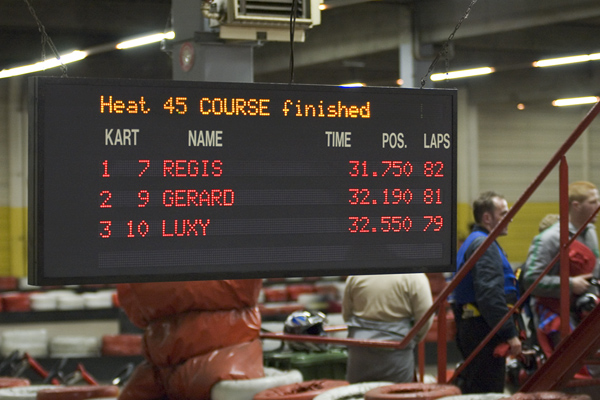 le résultat de fin de course