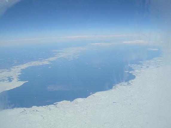 Le Groenland vu d'avion