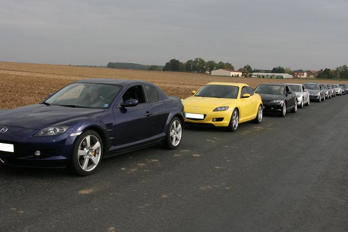 Attente pour rentrer sur le parking