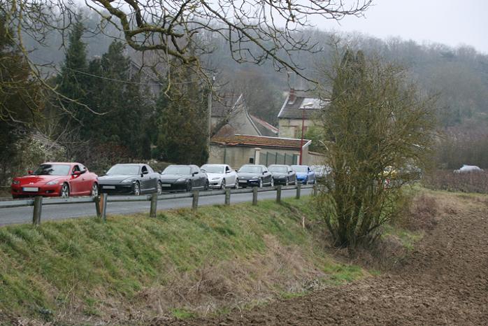 Route le dimanche midi pour aller à l'auberge
