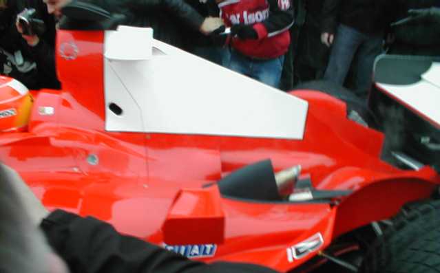 Schumacher  arrière de la F1